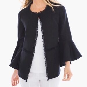 Chico's Black Bell Sleeve Jacket